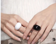 CRNI PRSTEN vel. L  - NOVO