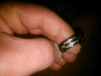 Crni titanium prsten
