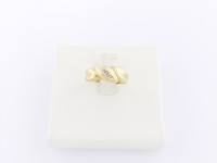 DIJAMANTNI PRSTEN 14K (585) 3,79 grama NOVO • GOLD SHOP •