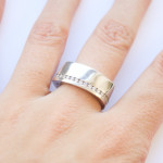 DIJAMANTNI PRSTEN 14K (585) 7,61 grama NOVO • GOLD SHOP •