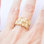 DIJAMANTNI PRSTEN 14K (585) 9,99 grama NOVO • GOLD SHOP •