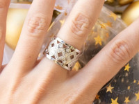 DIJAMANTNI PRSTEN 18K (750) 12,15 grama NOVO • GOLD SHOP •
