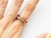 DIJAMANTNI PRSTEN 9K (375) 7,96 grama NOVO • GOLD SHOP •