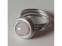 dizajnerski prsten - rozen quartz