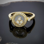 Originalni Chopard prsten "Happy Diamonds" 18K žuto zlato – Vrijednost