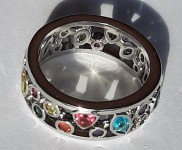 Prekrasan srebrni prsten (srebro 925), promjera 19 mm