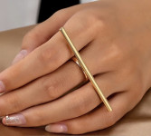 PRSTEN BOJA ZLATA VEL. UNI  - NOVO