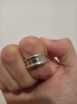 Prsten, srebrni, 925, sa žigom, 6 g, očuvan, 18 eura