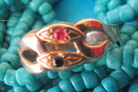 PRSTEN - SREBRO S POZLATOM