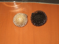 PRSTENJE - crni i boja srebra