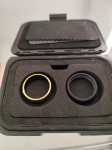 Ridge rounded ring 6mm 24k gold