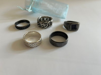 Rokersko - bajkersko prstenje LOT 5 komada vel. 11 (20,6 mm)