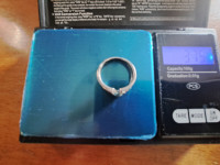 Srebrni prsten (925) - plavi cirkon