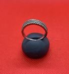 Srebrni prsten sa puno kamenčića 17mm
