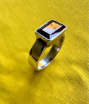 Srebrni prsten sa rubinom