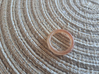 Stakleni prsten - boja breskve