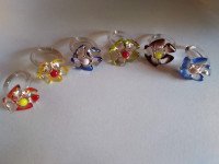 Stakleni Prsten "Fiore" Murano Glass Art - Croatia