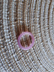 Stakleni prsten - rozi pink