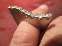 WOW! neobična prstenčina s cirkonima, srebro 925, 13.74 grama