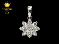 ZLATNI PRIVJESAK S DIJAMANTIMA  0.061ct (18K) / R1, RATE !