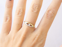 ZLATNI PRSTEN 14K (585) 2,41 grama NOVO • GOLD SHOP •