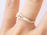 ZLATNI PRSTEN 14K (585) 3,39 grama NOVO • GOLD SHOP •