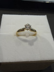 ZLATNI PRSTEN 18K 2,46G BRI CCA 0,25CT