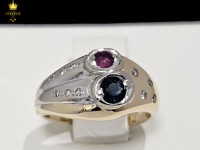 ZLATNI PRSTEN S DIJAMANTIMA 0.032ct (14K) / R1, RATE !