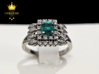 ZLATNI PRSTEN S DIJAMANTIMA 0.14ct (14K) / R1, RATE !