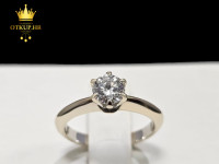 ZLATNI PRSTEN S DIJAMANTOM 0.57ct + GIA CERTIFIKAT (18K) / R1, RATE !!