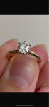 Zlatni prsten sa dijamantom/brilijantom 0,6 carat