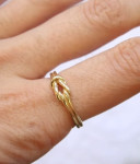 ZLATNI PRSTEN INFINITY ČVOR 14K (585) 2,44 grama NOVO • GOLD SHOP •