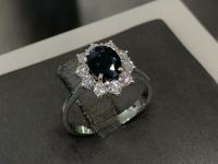 Zlatni zaručnički prsten sa safirom i dijamantima - Silver Star Zagreb