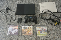 Sony Playstation 2 slim,chipirani-Modbo chip,bezicni joystick,3 igrice