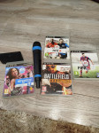 PS3 igre + SingStar mikrofon (FIFA, Battlefield)