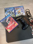 PlayStation 4 + Joystick + 3 PS4 igrice