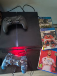 Playstation 4 (PS4) + 2 joysticka + igrice