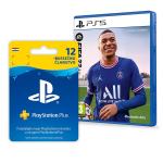 FIFA 22 PS5 + PlayStation Plus Pre-paid Card 365 Dana,novo u trgovini
