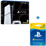 PlayStation 5 Slim Digital 1TB + PS PLUS,novo u trgovini,račun,gar 2 g