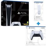 PlayStation 5 Sony Digital Ed bijeli+dodatni Controller+daljinski,novo