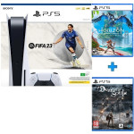 PlayStation 5 Sony Disc Edition bijeli +3 igre,novo u trgovini,račun