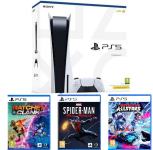 PS5 Sony PlayStation 5 + 3igre Ratc+Spid,novo u trgovini,račun,gar 1g