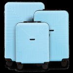 Wings set od 3 kofera PC ECO Jackdaw, svijetloplave boje