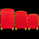 Wings x Jagiellonia set od tri kabinska kofera od ABS materijala velič
