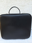 Ženska putna toba/kofer umjetna koža crni mat lak na klučanje