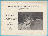 SREBRENO (Dubrovnik) - PENSION SUPETAR predratni turistički prospekt