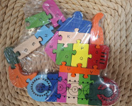 Drvene puzzle - Puzle - Pazl BAGER AUTOVARIVAČ