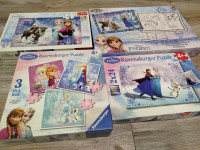 Frozen puzzle set – više komada, očuvano