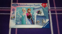 Frozen Ravensburger puzzle - 3x49 dijelova
