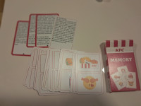 Memory kartice, društvena igra memorije, KFC